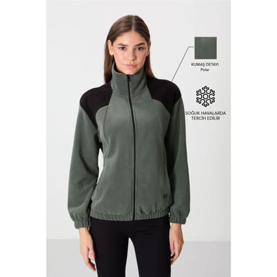 Oversized Kleurblok Half-Zip Sweatshirt