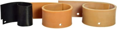 Beschermende Rubber Set - Rubbers voor Schuurmachine - Apparatuur Beschermen - Natuurlijk Rubber Materiaal - Tot 60 cm Lengte - Zwart