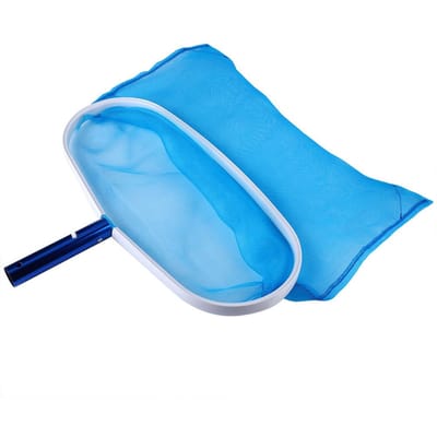Zware Zwembad Bladhark Fijnmazig Frame Net Vijver Skimmer Reiniger blue
