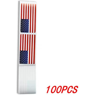 100-250 Stuks Amerikaanse Vlag Stickers Usa Patriottische Sticker Voor Notitieboekjes Kaarten En Scrapbooking Kantoor Schrijfwaren Sticker white
