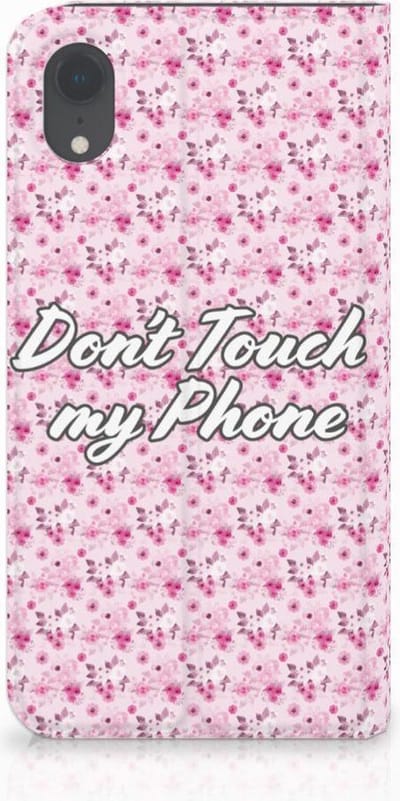 Apple iPhone Xr Design Case Flowers Pink DTMP