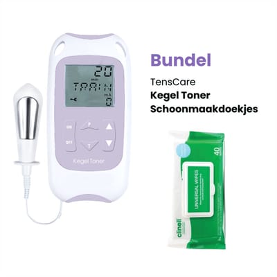 TensCare - Kegel Toner met reinigingsdoekjes bundel | Bekkenbodemtrainer | Ideaal voor Herstel na de Bevalling | Pelvic Floor Trainer | Behandeling van Incontinentie | Bekkenbodem trainer | bekkenbodemtrainer apparaat | Postnataal herstel