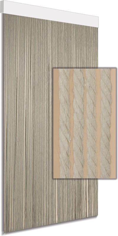 Jekra Vliegengordijn - Deurgordijn - Cotton Rope beige - 100x220