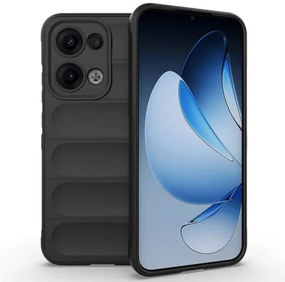 MobyDefend Hoesje - Geschikt voor Oppo Reno13 - TPU Gripcase - Zwart