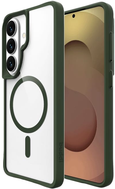 Buddi Hybrid - Hoesje Geschikt voor Samsung Galaxy S26 Plus - Compatibel met MagSafe - Back Cover met Magneet - Magnetische Beschermhoes - Case Transparant Groen
