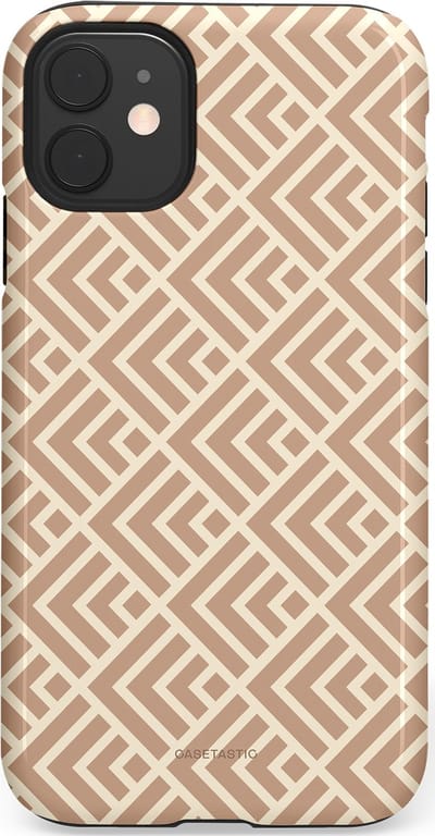 Casetastic Hoesje Geschikt voor Apple iPhone 11 - Stijlvolle Beschermende Duo-layer Case - Abstract Zand Kunst