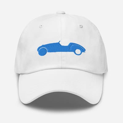 De2pktjes - Blauw geborduurde pet (voor en achter) Burton - Wit