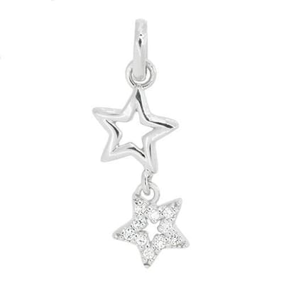 Blinx Jewels Zilveren Hanger Sterretjes Steentjes Zirkonia