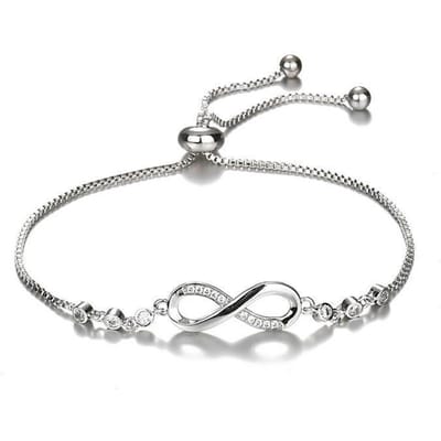 Modieuze Strass Armband Dames Legering Verstelbaar Prachtige Unieke Hanger Armband Sieraden gray