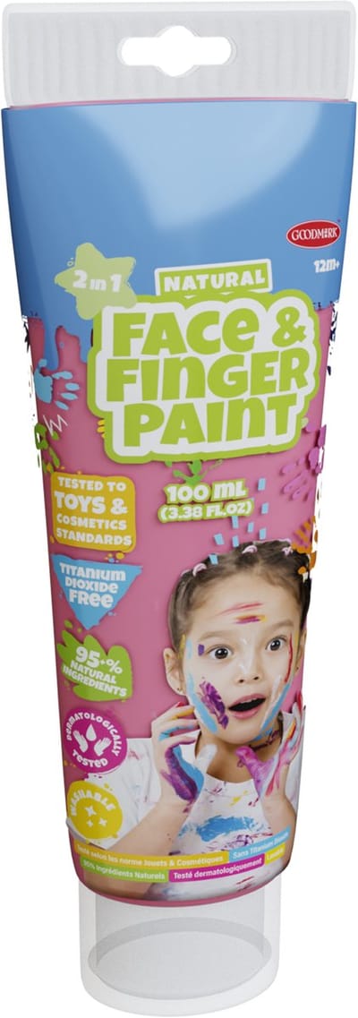 Natural Face & Fingerpaint 100ml tube Roze Verven en kleuren