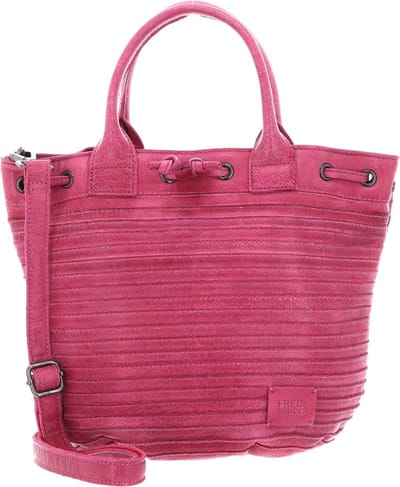FREDsBRUDER Leren Handtas Schoudertas Little Fat Friend Hand Bag Pink Roze