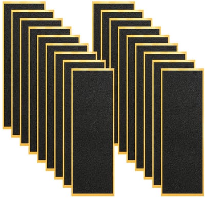 Set van 18 Antislip Schuim Grip Tape, 110 x 38 mm, Zwart, Ideaal voor Fingerboard Training en Competitie, Verbeter Grip en Controle