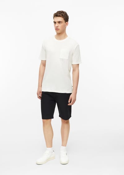 Bermuda casual taille mi-haute jambe droite poches passepoilées s.Oliver Detroit
