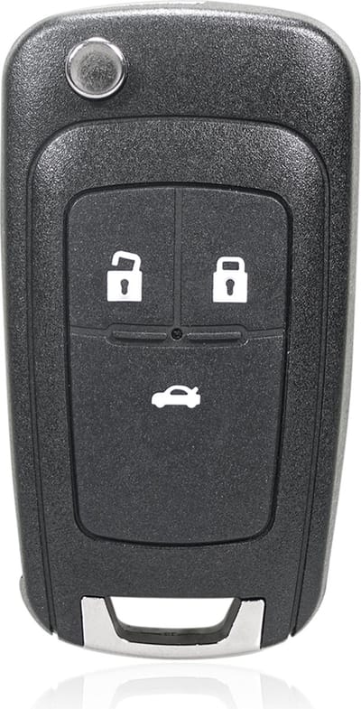TLVX Sterke Autosleutel Behuizing Geschikt voor Opel / Chevrolet / Sleutelbaard HU100 / Ter vervanging van Originele Sleutel behuizing / afstandsbediening Auto / 3 knops / Achterklep knop / 3 knoppen / 1 stuks