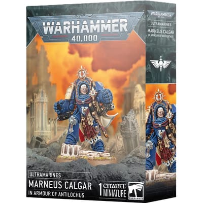 Beeldje Games Workshop Warhammer 40k - Ultramarines Marneus Calgar en Armure d'Antilochus
