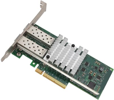 Dailygoody - 10Gb SFP+ Netwerkkaart - Ethernet LAN-adapter - Geconvergeerde dubbele poort - Ideaal voor servers - Hoge snelheid - Betrouwbare con...