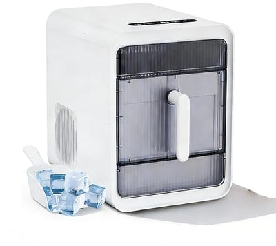 IJsmachine Aanrecht - IJsmaker Compact - Snel IJs Maken - Zelfreinigende Functie - 12 Stuks / 10 Min - Wit