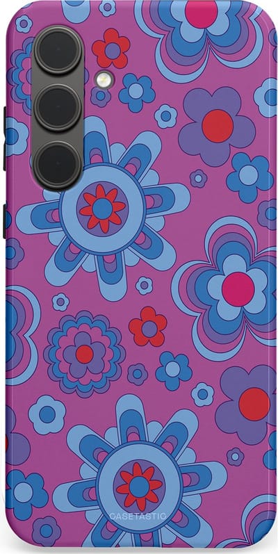 Casetastic Hoesje Geschikt voor Samsung S24 Plus - Stijlvolle Beschermende Duo-layer Case - Retro relax