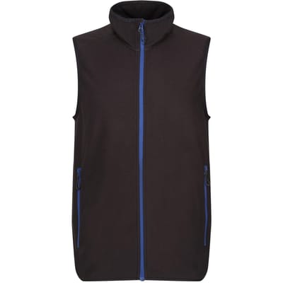 Regatta Heren Navigate Fleece Gilet (Zwart/Nieuw Royal)