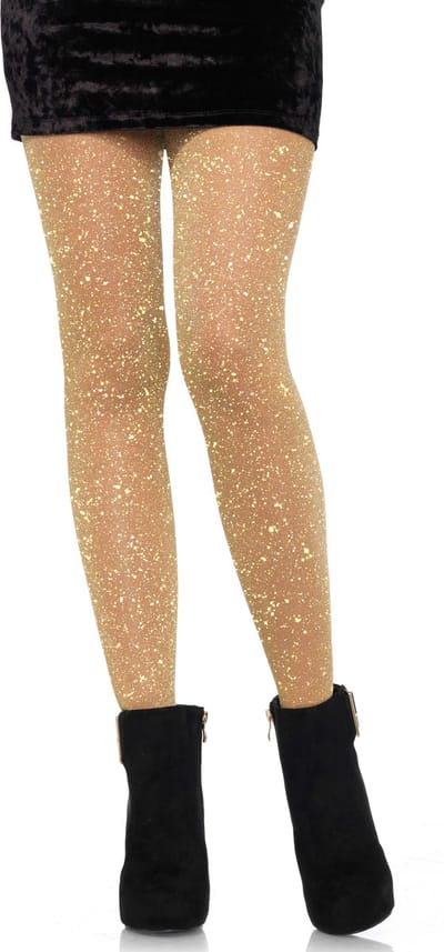 Transparante Lurex Glanzende Panty Dames Leg Avenue