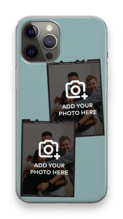 Gepersonaliseerd - Case Company® - Hoesje geschikt voor iPhone 12 Pro Max hoesje - Polaroid Zwart - Soft Cover Telefoonhoesje - Bescherming aan alle Kanten en Schermrand