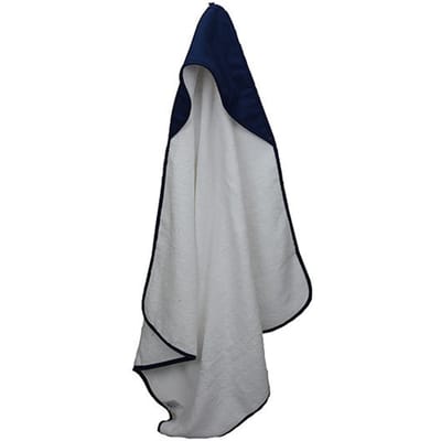 ARTG Baby handdoek met capuchon (Witte/franse marine)