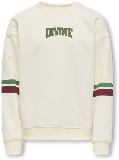ONLY kids meisjes trui HELLA Antique White Number Oversize Fit