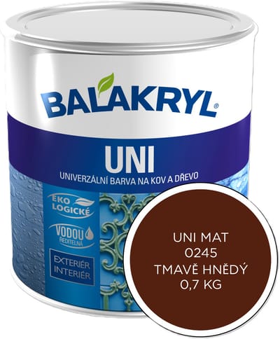 Balakryl UNI MAT 0,7kg, 0245 donkerbruin