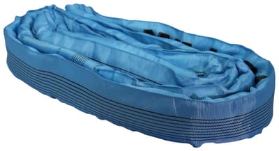 Ronde Hefband - Hijsketting - Zwaar Transport - 7-voudige Veiligheid - 3 meter - Blauw
