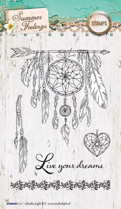 Summer Feelings - Live your dreams - Transparante Stempel (StampSF188)