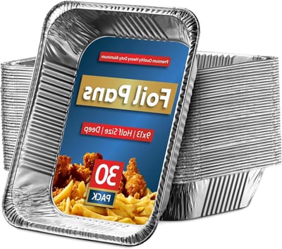 Aluminium Bakpannen - Wegwerp Bakvormen - Maaltijden Bereiden - Extra Zware Kwaliteit - 9x13 inch - Zilver