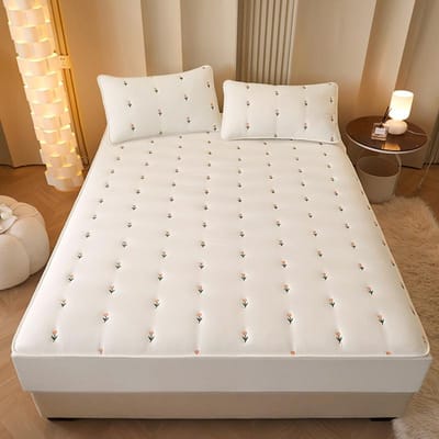 Superdikke Matrasbeschermer Gewatteerd Geborduurd Bedovertrek Eenpersoons/Queen/King Matrasbeschermer Katoen lencol cama casal Hoeslakens 90x190x30cm 1pc