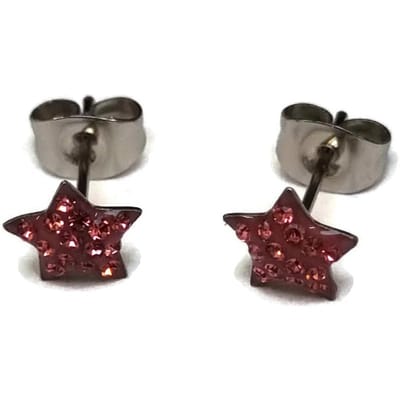 Aramat Jewels | Oorbellen | Stalen Sterren Oorbellen | Transparant | | | | Kinderen, Volwassenen | Verkleurd niet
