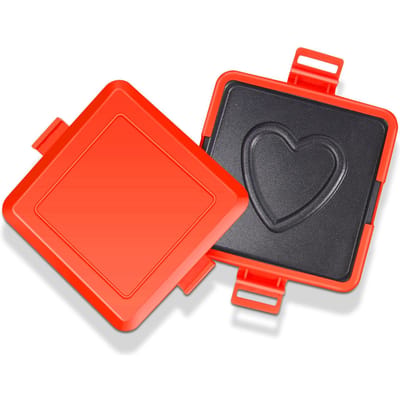 Magnetron Broodrooster Siliconen Metaal Magnetron Sandwich Panini Maker Grill Bakplaat met Hartpatroon voor L