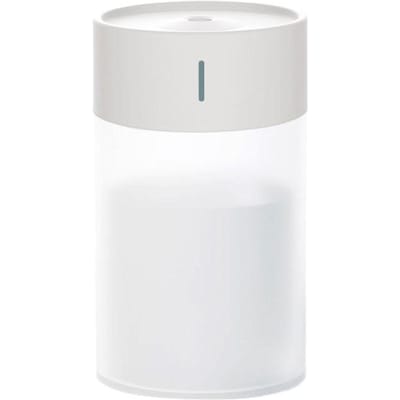 USB-aangedreven Luchtbevochtiger met Nachtlampje Bureaubevochtiger voor Auto Huis Kamer 260 ml Capaciteit white