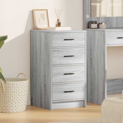 vidaXL - Dressoir - Grijs - sonoma - 40 - x - 41 - x - 75 - cm - Bewerkt - hout