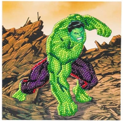 Crystal Card Kit | Diamond painting Marvel The Hulk
