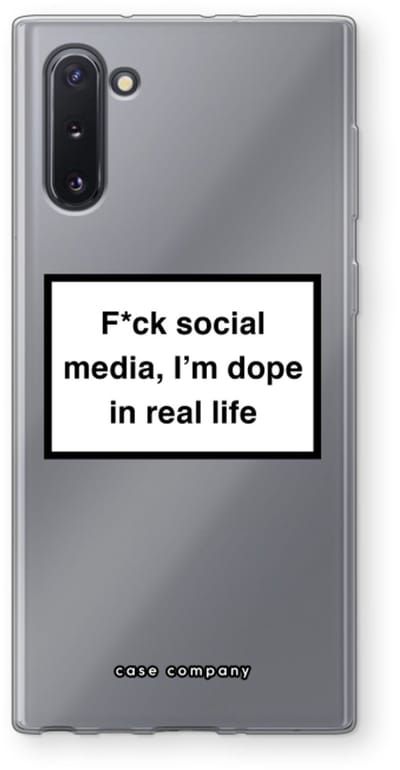 Hoesje geschikt voor Samsung Galaxy Note 10 hoesje - I'm dope - Soft Cover Telefoonhoesje - Bescherming aan alle Kanten en Schermrand