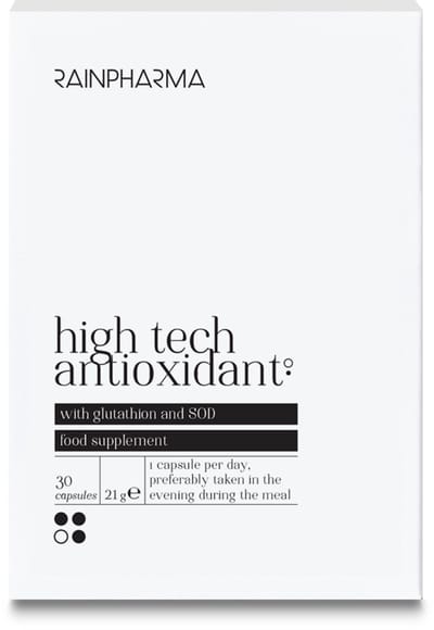 ainPharma High Tech AOX - Supplement - 30 Capsules - Antioxidant Complex - Bescherming tegen Vrije Radicalen - Met Vitamine C & Seleen - Voedingssupplement - Tegen Oxidatieve Stress - Natuurlijke Ondersteuning