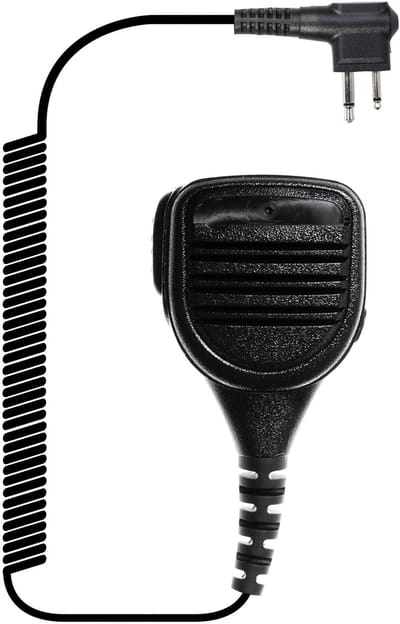 Hoornie Speakermicrofoon Motorola 2-pin - Heavy Duty Spreeksleutel - Kevlar Kabel - oa. XT420, CP040, DP1400, CLR446, Mototrbo R2