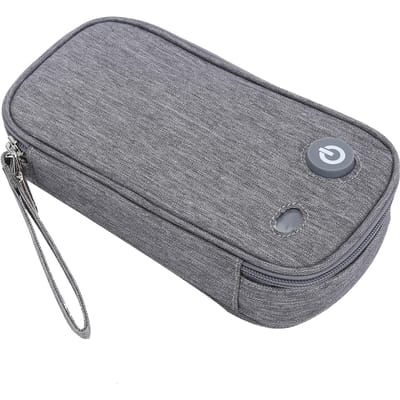 USB Draagbaar Kappersgereedschap UV Reinigingszak Huishoudelijk Horloge Sieraden Reinigingszak gray