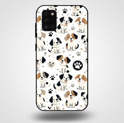Smartphonica Telefoonhoesje voor Samsung Galaxy A31 met honden opdruk - TPU backcover case honden design geschikt voor Samsung Galaxy A31
