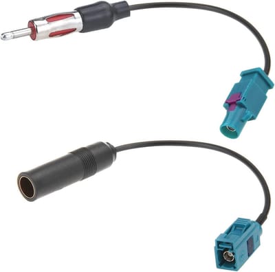 Universele Auto Stereo FM AM Radio Antenne Adapter Kabel - Fakra Z naar DIN Connector 2 Stuks
