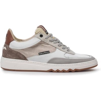 Floris van Bommel - DE KUPSTER 05.23 - Lage sneakersVrije tijdsschoenenHeren sneakers - Kleur: Wit/beige - Maat: 44