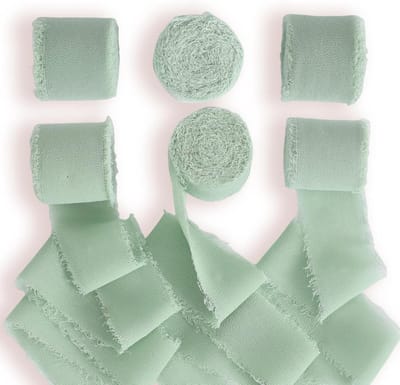 Lichtgroene Chiffon Lint voor Bruiloften, Cadeaus en Decoratie - Perfect voor Creatieve Projecten
