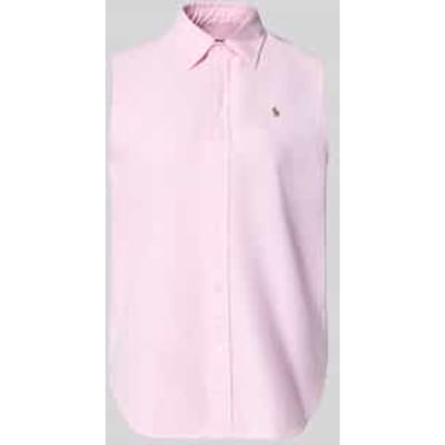 relaxed fit overhemdblouse van puur katoen