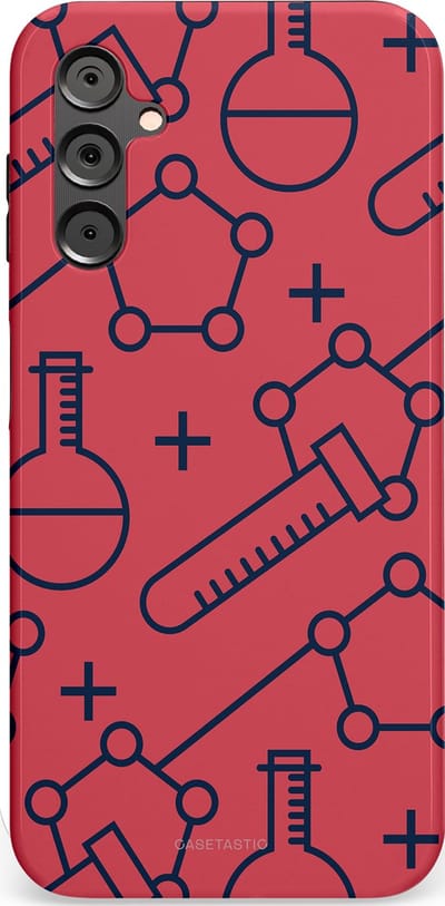 Casetastic hoesje geschikt voor Samsung Galaxy A14 (2023) 5G / Samsung Galaxy A14 (2023) 4G - Dubbellaagse bescherming - Rode Laboratorium - Fashion Case - Koraal