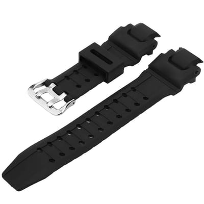 Dailygoods- Horlogeband PU Leer - Zwarte Kleur - Verstelbare Riemgesp - Huidvriendelijk - Slijtvast - Exquise Vakmanschap - Horloge