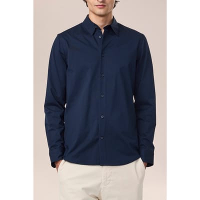 NN.07 Elian Shirt Navy Blue Maat: XL | Zakelijke Overhemden Outlet | Heren | Blauw