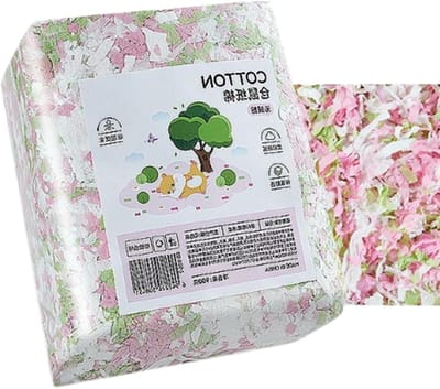 Dierenstrooisel Zacht - Bodembedekking Kooi - Comfortabel Nestelen - Geurcontrole Absorberend - 920 gram - Roze